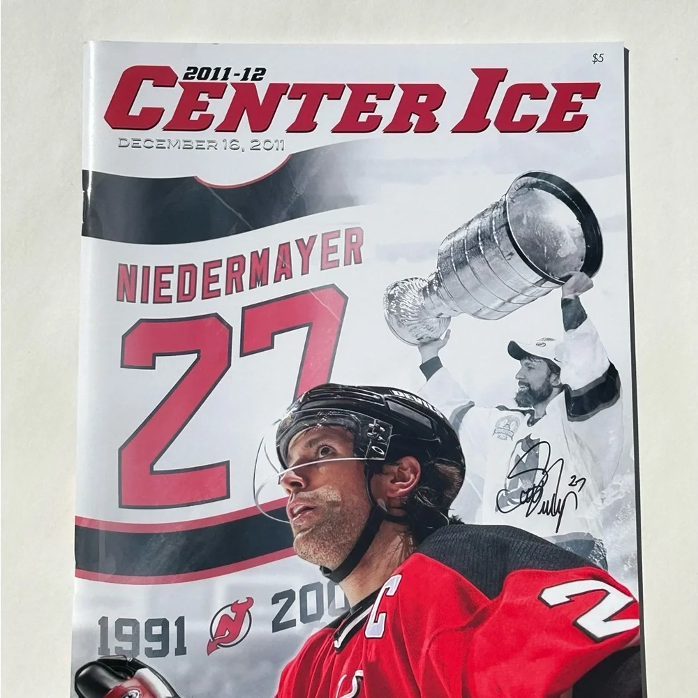 2011 Scott Niedermayer Retirement Night Program New Jersey Devils 12/16/11 NHL